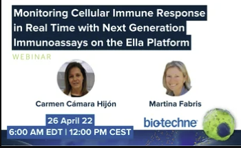 Monitoring Cellular Immune Response in Real Time with Next Generation Immunoassays on the Ella Platform